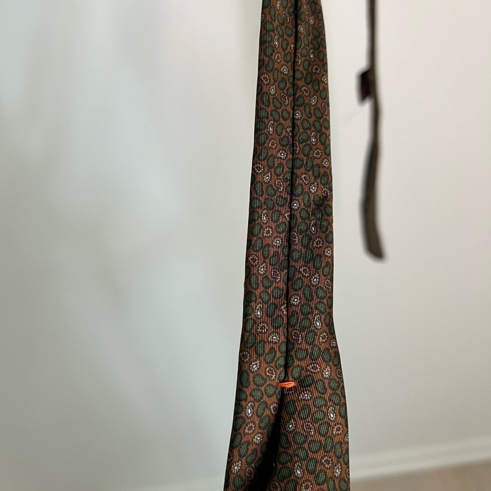 Vintage Oscar De La Renta 100% Silk Paisley Tie - Picture 8 of 10